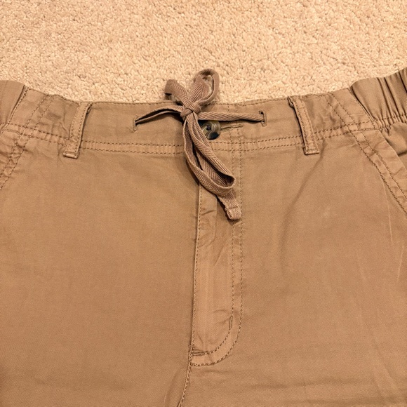 Sonoma Casual Summer Utility Shorts Womens Medium Light Brown Stretch Cotton - Picture 7 of 14